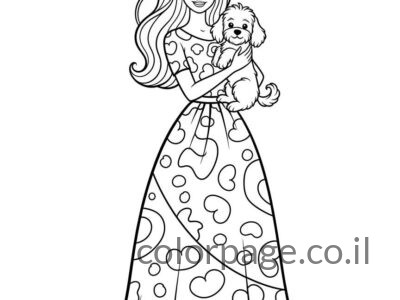 דפי צביעה ברבי