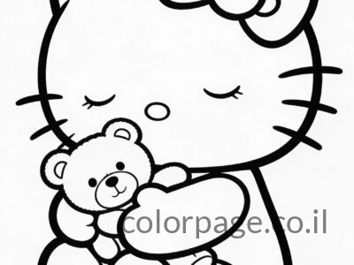 דפי צביעה הלו קיטי