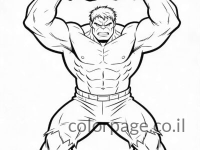 דפי צביעה גיבורי על