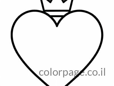 דפי צביעה לבבות