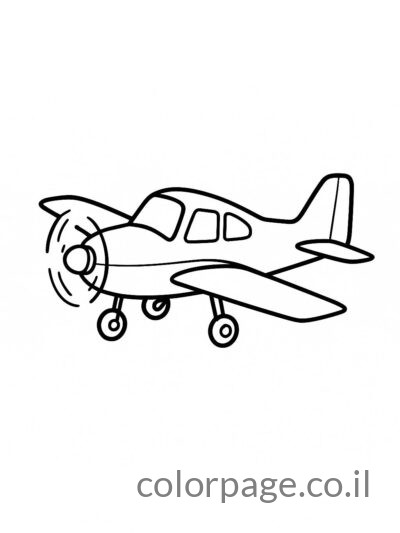 מטוס קטן עם פרופלור קדמי