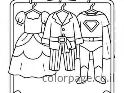 דפי צביעה פורים