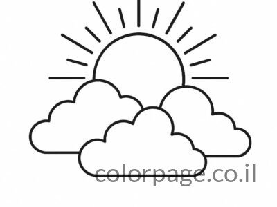 דפי צביעה עננים