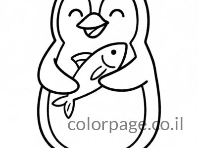 דפי צביעה פינגווין