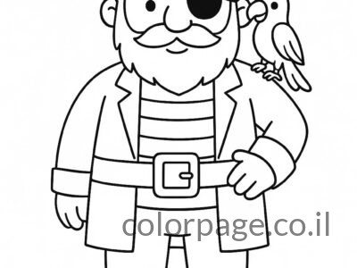 דפי צביעה פיראט