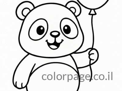 דפי צביעה פנדה