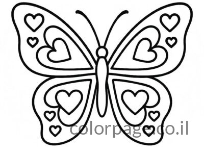 דפי צביעה פרפר