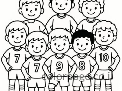 דפי צביעה כדורגל